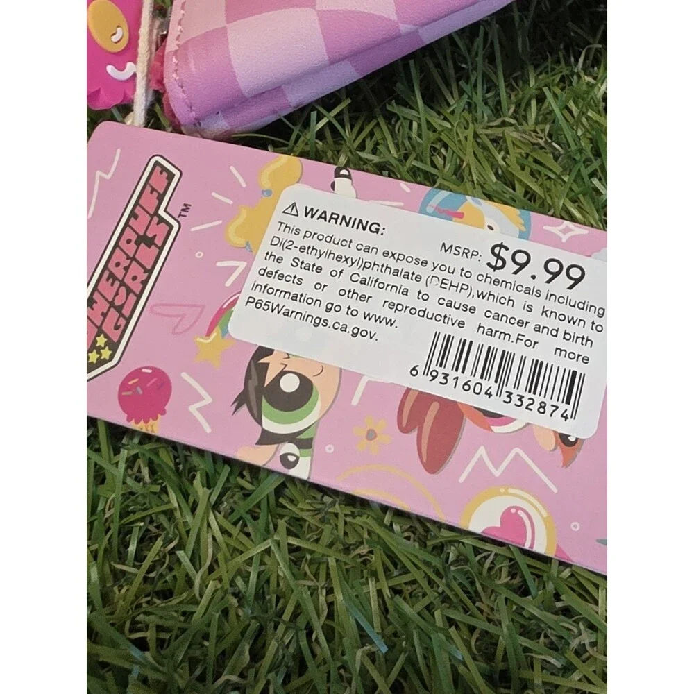 MINISO Powerpuff Girls Blossom Cosmetic Pink Bag Make-up Zip Up NWT 10